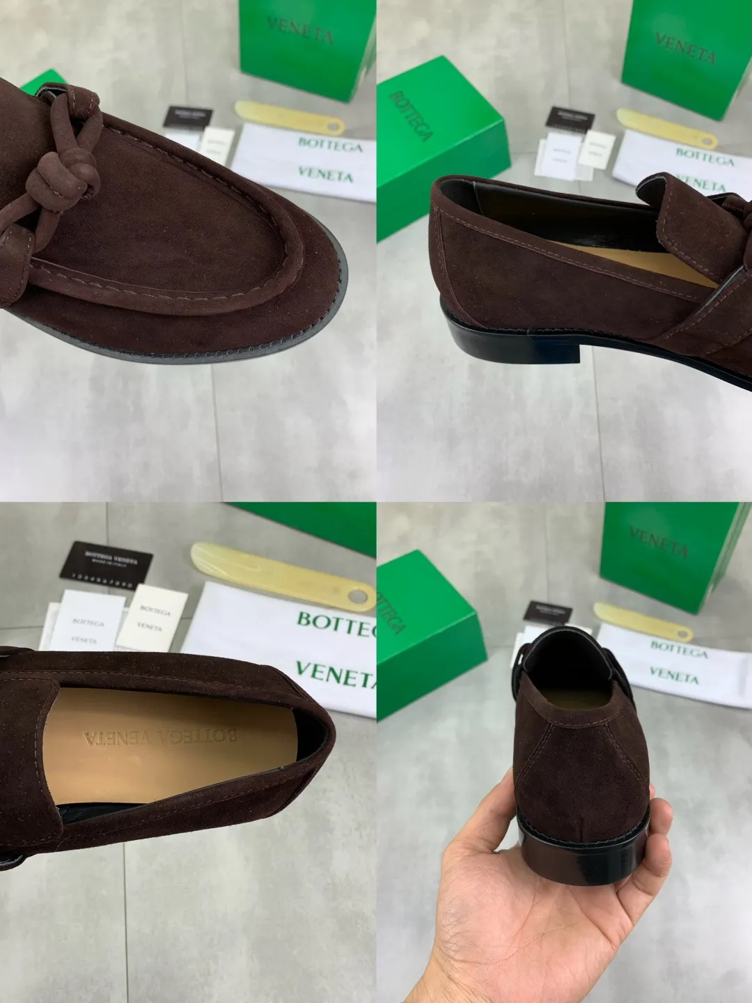 Men's shoes 💰P820 [New model] (genuine leather outsole) water-dyed cow lining 💰High-quality business couple leather shoes 💎💎💎 BOTTEGA VENETA official website synchronizes the latest top version of BV in the market, accept material comparison, shoe type comparison, process comparison, practical and textured, versatile and suitable for any occasion, the more you look at it, the more flavorful it becomes. Purely hand-knitted craftsmanship - Upper material, calfskin imported from Italy 🇮🇹 - High-quality water-dyed cowhide lining - Original private model customized leather outsole -Size: Female 35-39 (40 ordered) Male 39-44 (38 45 can be customized) Color: Multiple colors available